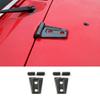 2X Engine Hood Hinge Decor Cover Trim for Jeep Wrangler JK JKU 2007-2017 Carbon