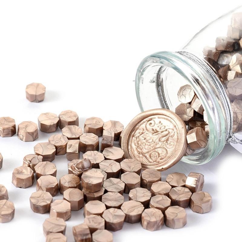  150pcs Octagonal Wax Seal Stamps Scrapbook Material Sealing Wax DIY Craft Decoration Birthday Wedding Stamp