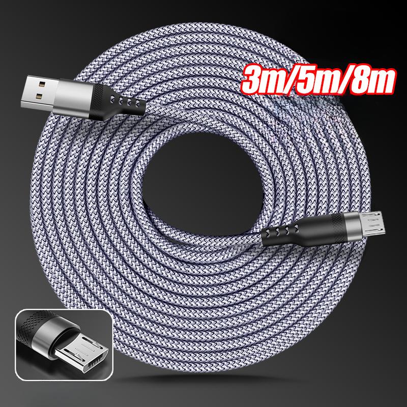 Geflochtenes USB-Typ-C-Kabel mit 5A Super-Schnellladung für Android, Samsung und OnePlus - Erhältlich in Längen von 1m bis 8m