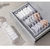 Collapsible Underwear Drawer Organizer, Grid Separation Storage Box for Bra Socks Panties, Wardrobe Closet Home Tidying Tools
