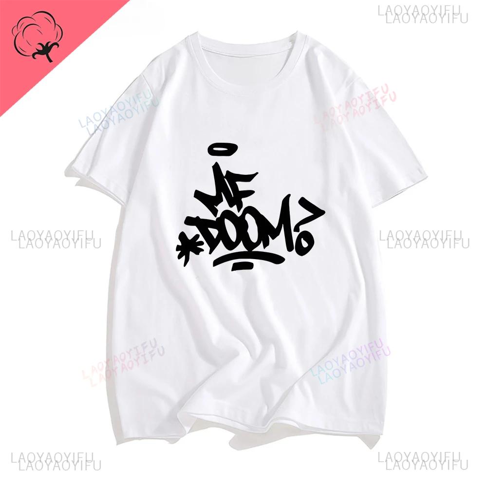 MF DOOM The Masked Man Regular T-shirts MEN Music Hip Hop T-shirts Cotton High Quality Camisetas Handsome Sense of Design