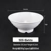 Sweet Elegant White Melamine Noodle Bowl