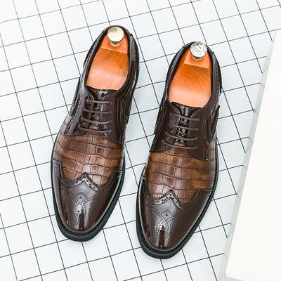 Fashion Fashion Wedding Dress Men's Formal Shoes Comfortable Platform Luxury Leather Shoes New Elegant Man Office Social Derby Shoes