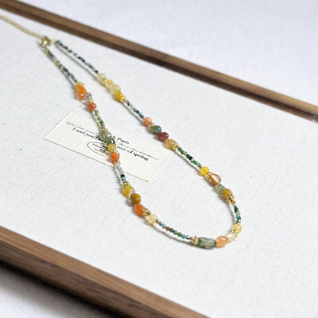 Natuurlijke Turkoois Agaat Kralenketting met Sterrenburst Hanger – Retro Literaire Sleutelbeenketting