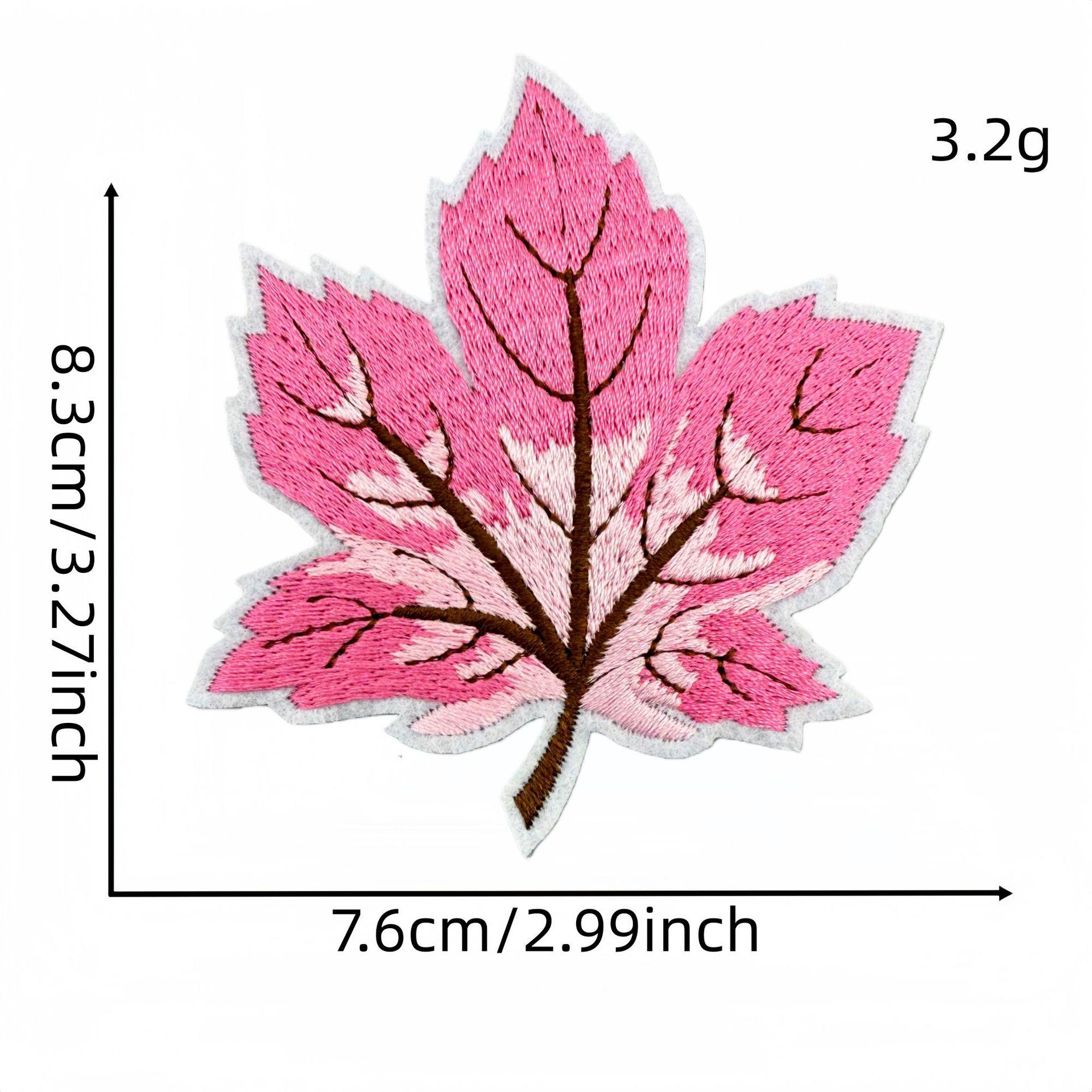 

Maple Leaf Embroidery Cloth Sticker - Iron-on Patch for Clothing Decoration