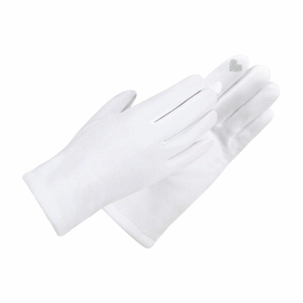 

Thin Cycling Gloves Solid Color Driving Gloves Elegant Suede Gloves For Women білий