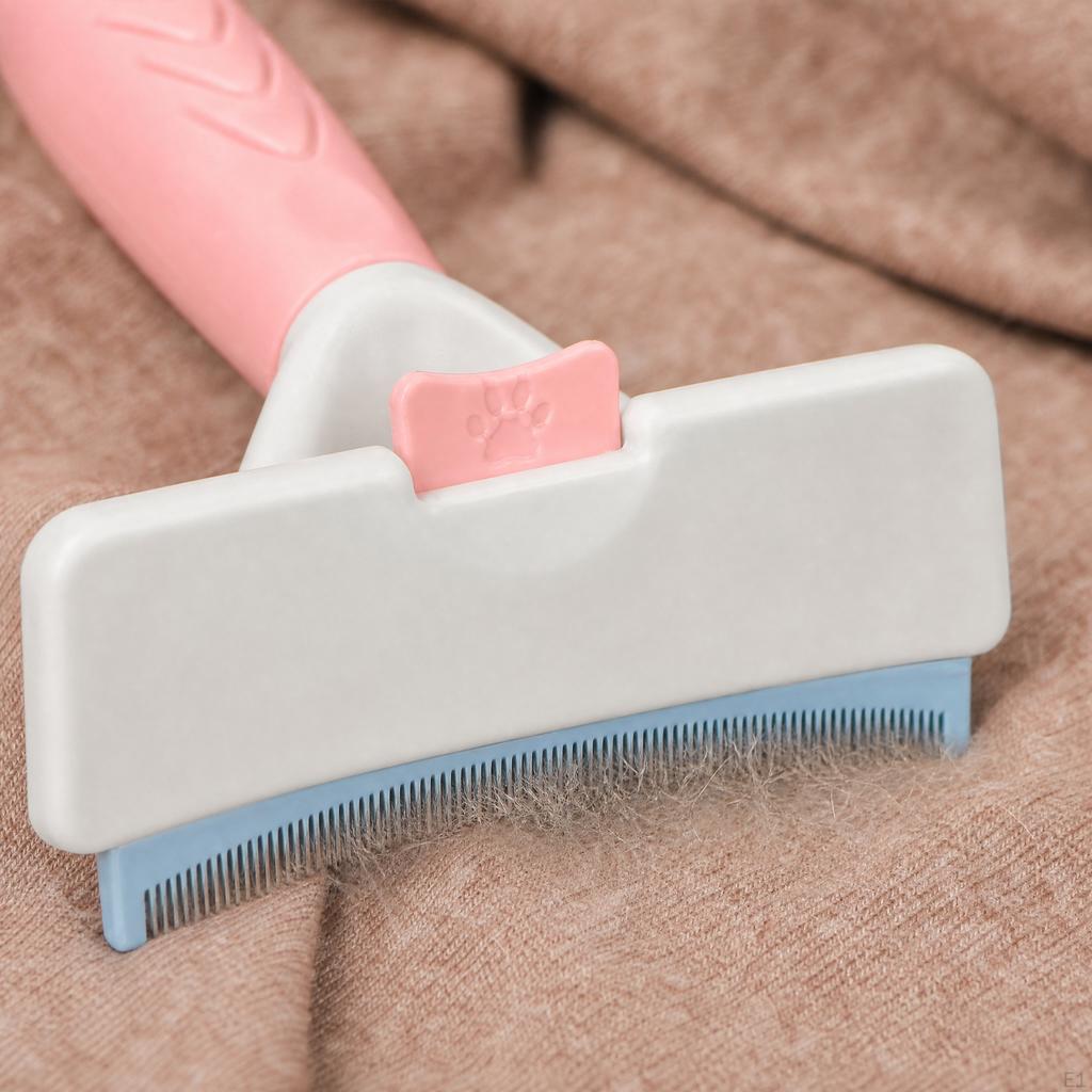 Pet Grooming Comb for Cats and Dogs, DualUse Deshedding Brush Short Long Hair, Removes Loose