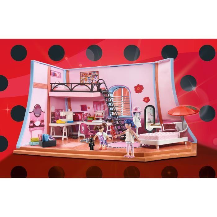 PLAYMOBIL 71334 Miraculous Chambre de Marinette, Miraculous lady bug, 73 pièces, Dès 4 ans