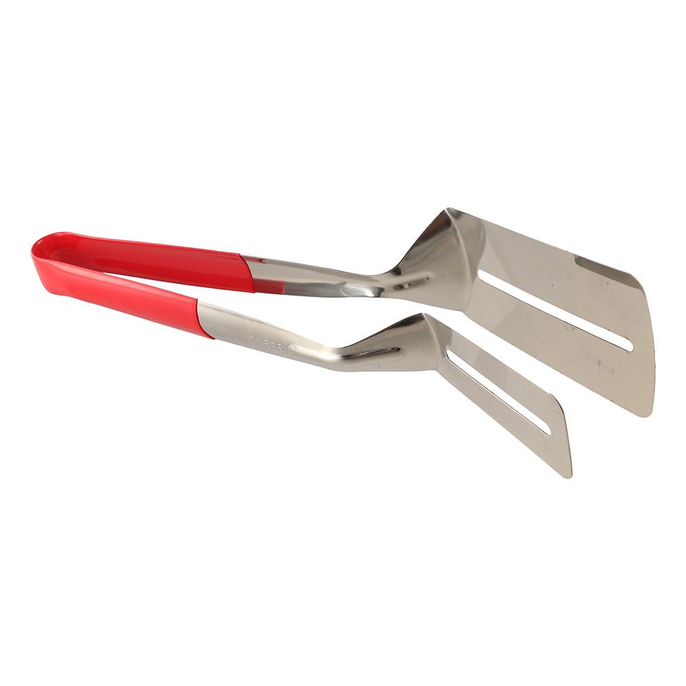 

Щипцы для готовки из нержавеющей стали 2 в 1, зажим для лопатки, легко моющийся зажим для гриля, кухонные принадлежности L