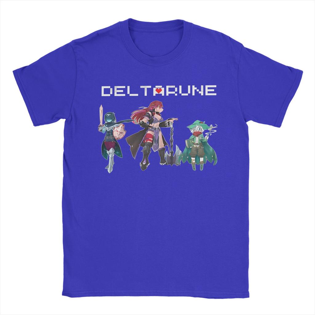 Deltarune Gamer Men's T Shirt Casual Tee Shirt Short Sleeve Round Neck T-Shirts Pure Cotton Original Clothing