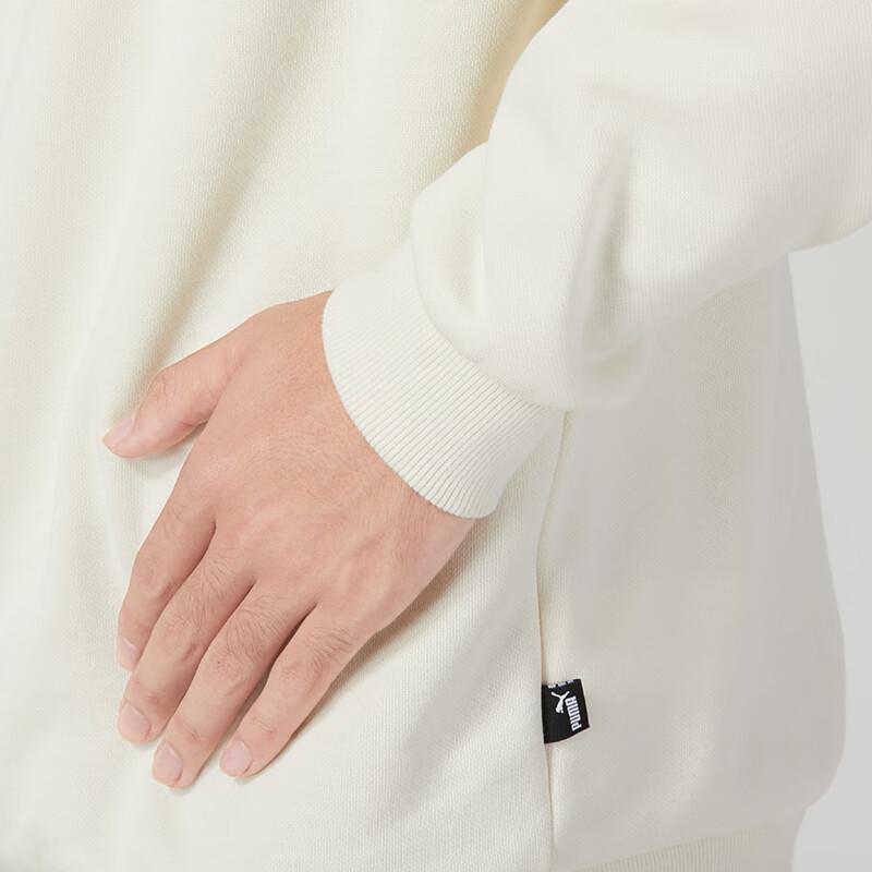 Puma Letter Print Crewneck Sweatshirt Men Sweatshirt Beige 846397-73