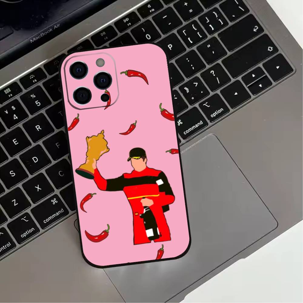 

55 Chili C-Carlos S-Sainz Phone Case For iPhone 17,16,15,14,13,12,11 Plus,Pro Max,XS,Soft Silicone Black Cover iPhone15promax