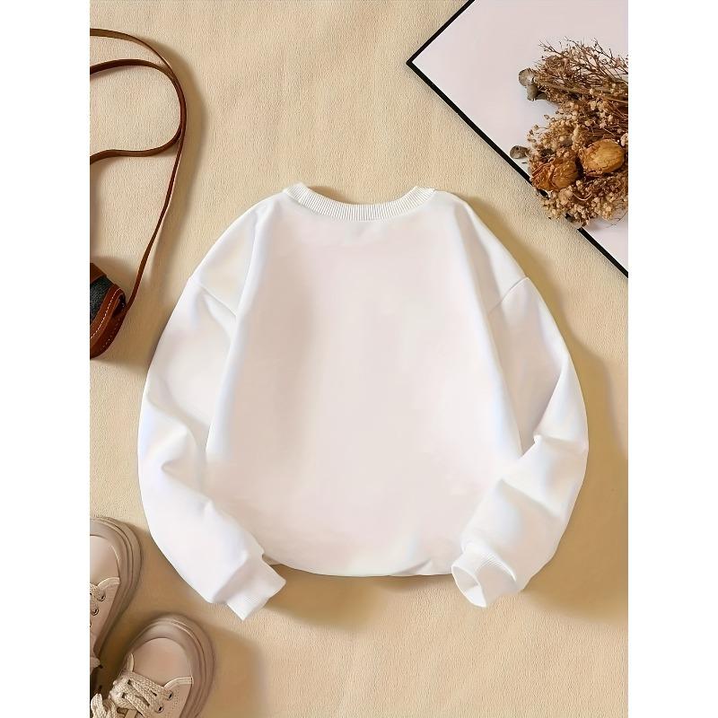 Kids Sweatshirt Creative "Strawberry" Pattern Fashion Casual Crew Neck Sweatshirt for Daily Wear, Parties, Vacation Gifts