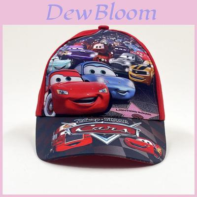 Cartoon Cars Pattern Childrens Baseball Cap Summer Sun Protection Breathable Sun Hat For Kids