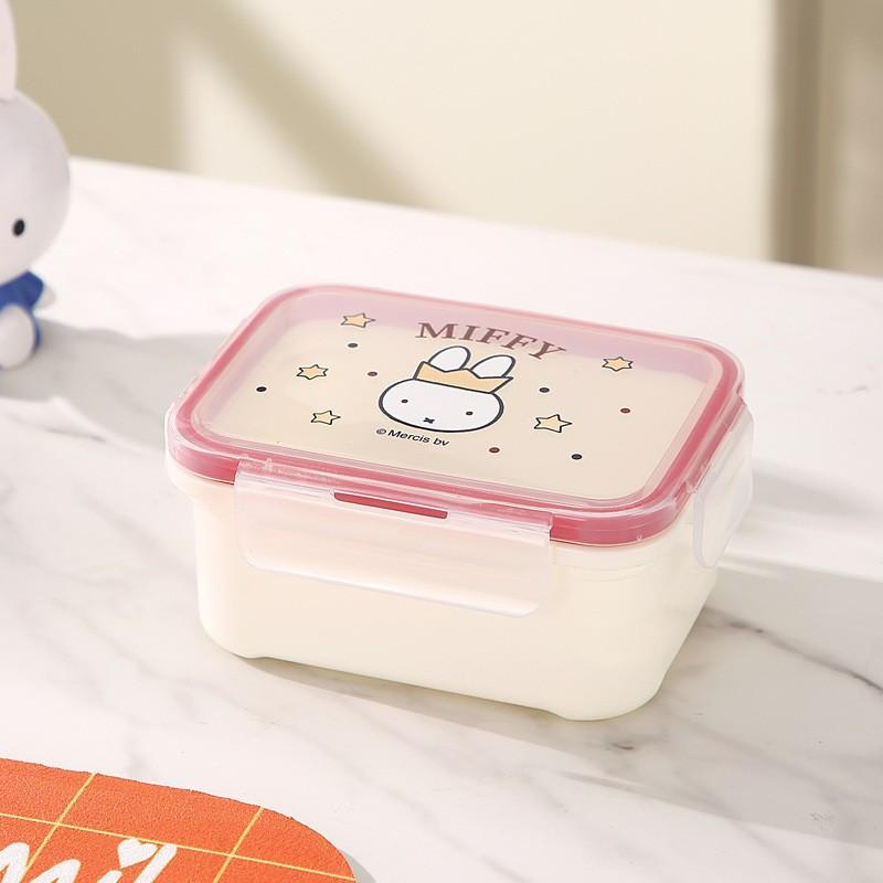 Scatola Bento a 3/4 Scomparti Cartone Animato per Microonde Pranzo per Studenti Adulti Contenitore per Pasti con Divisori
