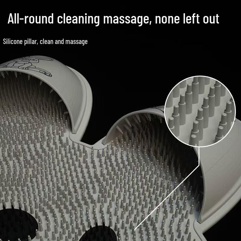 Kaninchen Silikon Fußschrubber Badedusche Matte