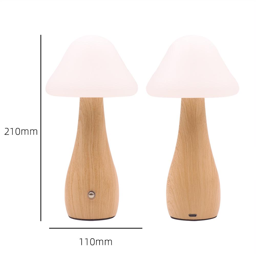 

Грибна сенсорна лампа: Тепле світлодіодне нічне світло з дизайном з кованого заліза Single Warm Light (2000mAh-18650)