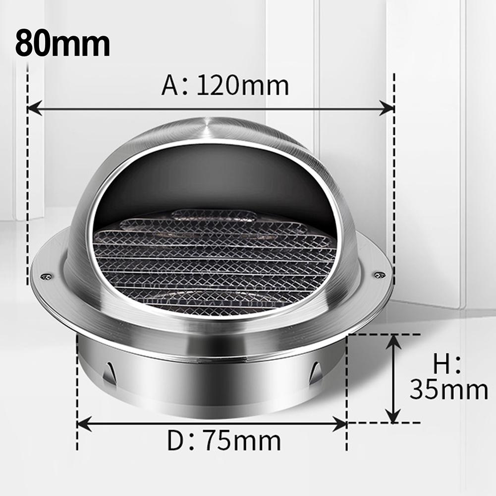 For Wall Vents Vent Cap Rainproof For Tumble Dryer Hose Stainless Steel With Pest Screens High Quality Brand New