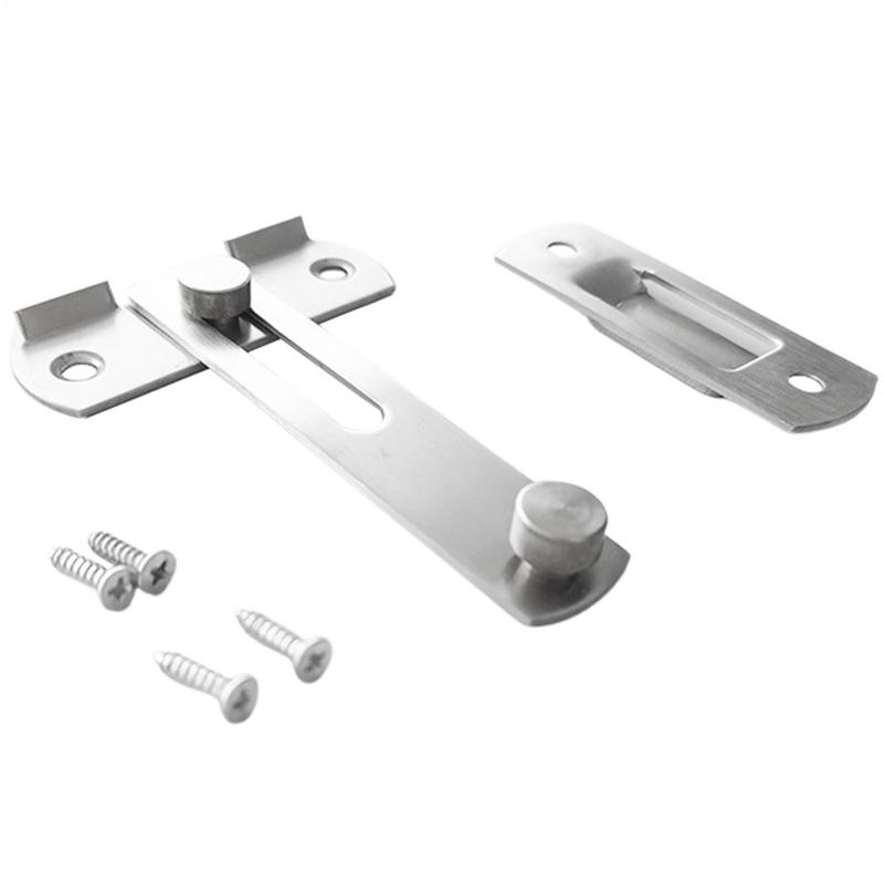 Barn Door Latch Stainless Steel Latch For Barn Gate Heavy-Duty Sliding Door Latch Barn Lock For Fence Window Cabinet