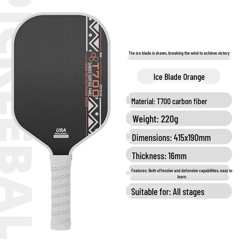 T700 Carbon Fiber Pickleball Paddle Set for Adults & Kids - Professional Competition Quality.