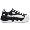 Li Ning CF Whale Thick Sole Height Increasing Cushioning Versatile Bread Shoes Low Top Sports Casual Shoes Women sneaker Black White AGCS228-4