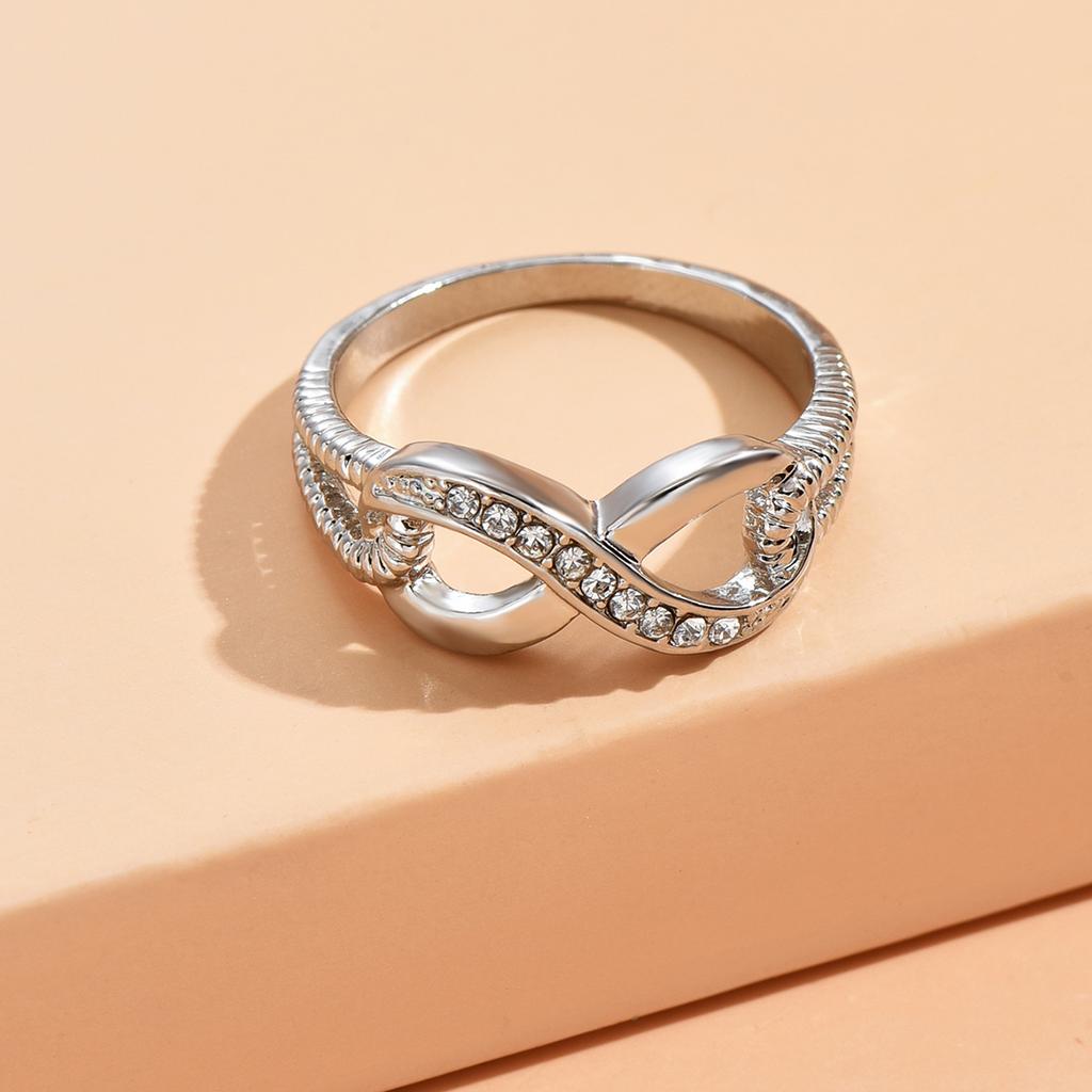 Cross border new creative diamond studded European and American simple and fashionable women's engagement ring