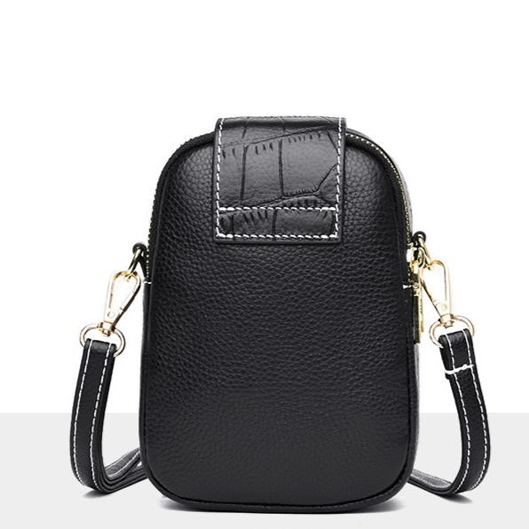 IELGY Korean Version Trendy One-Shoulder Messenger Vertical Mobile Phone Bag