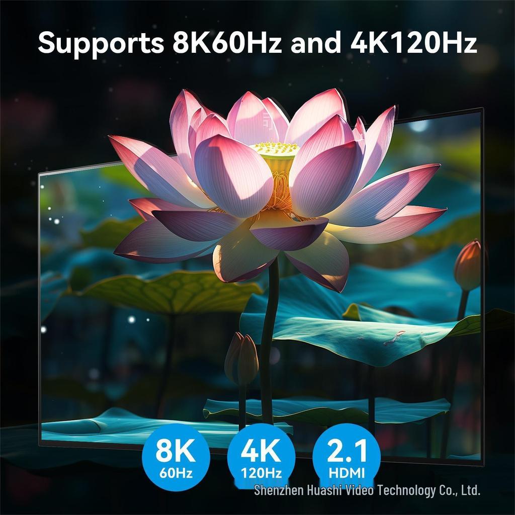 Dual-Port KVM Switch with HDMI - 8K Ultra HD, 4K 120Hz, USB 3.0 for Two Computers