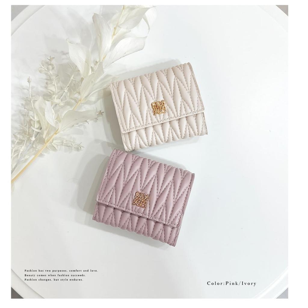 Gisele Mini Easy to Card Coin Large Logo Small Tri-fold Wallet, Wallet, Compact, Use, L-Shaped, Box-Shaped, Case, Purse, Capacity, Print, Women's,