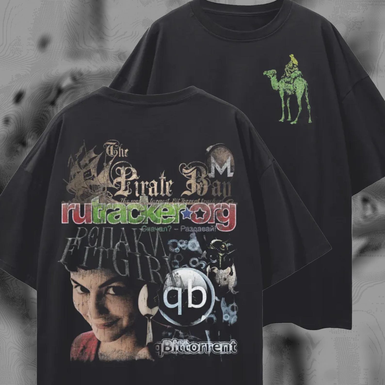 Digital Underground Piracy T-Shirt: FitGirl, RuTracker, qBittorrent S