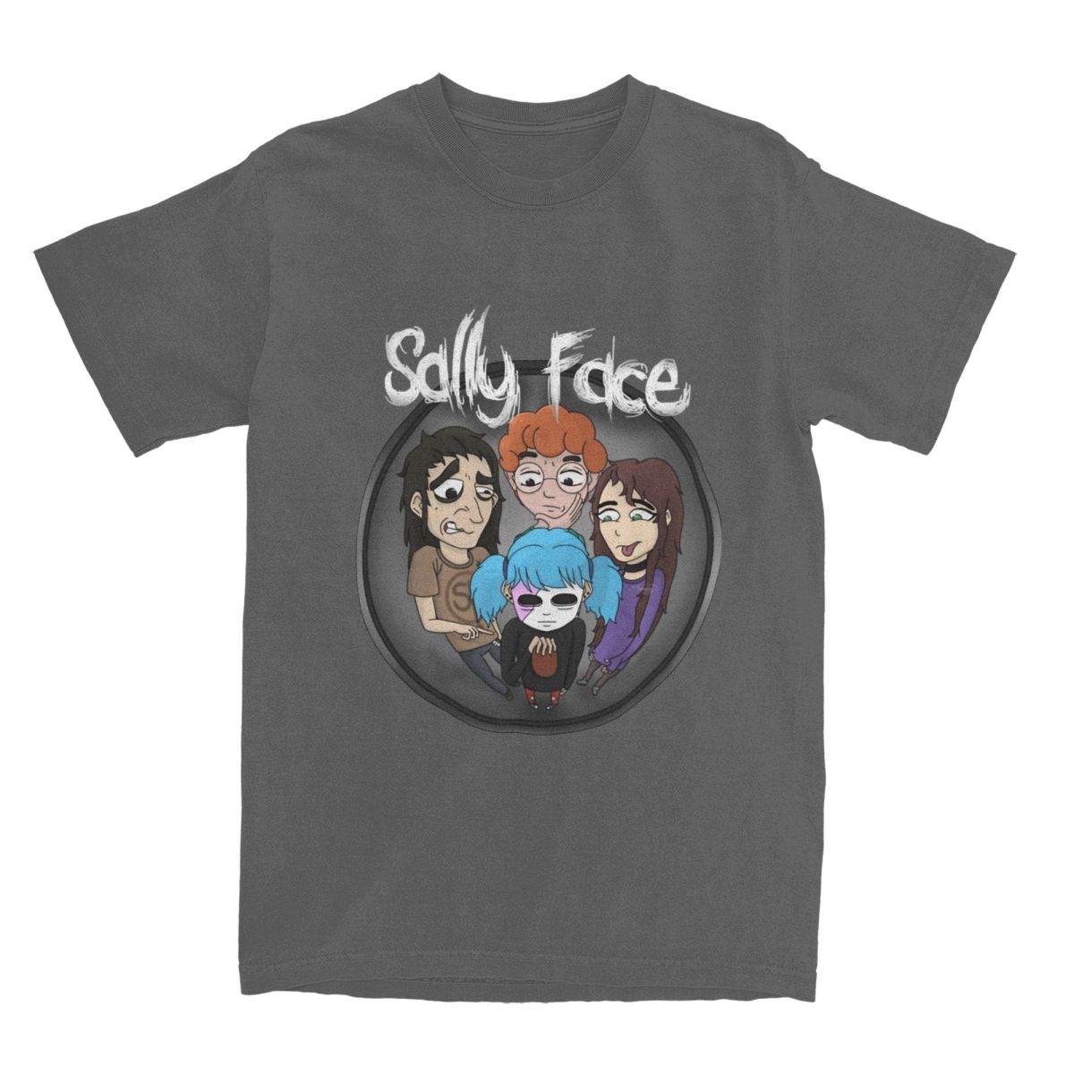 

Чоловіки Жінки Sallyface Сал Фішер Футболка Одяг Хіпстер 100% Бавовна Футболки Sally Face Футболка Одяг Класичний XXXXXL темно-сірий колір