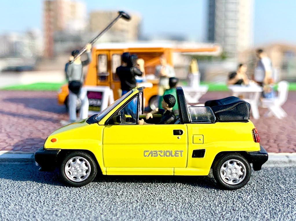 TOMYTEC GeoColle 64 TV Crew 2 ABS Figures Accessories Partially Miniature Car Set 1/64 #CarSnap11b Resin/PVC & (Painted, Assembled) + Die-cast