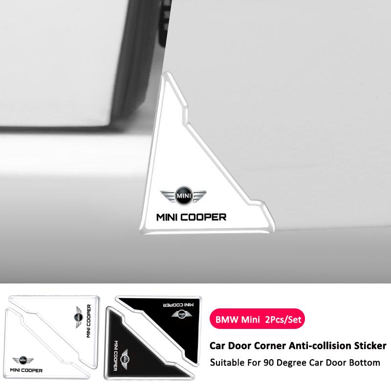 2Pcs Car Door Anti-collision Corner Protectors Stickers For BMW Mini Works Cooper F54 F55 F56 F57 F60 R50 R52 R53 R55 R56 R57