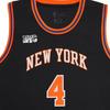Nike X NBA Collaboration Kids Knicks Team Rose 4 Number Letter Print Crew Neck Training Basketball Jersey Kids jersey Black 3Z2B7BU3P-NYKDR