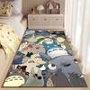 Area Rug, My Neighbor Totoro Collart Multiple Totoro Cat Bus Susuwatari Print, Playroom Decor, Non-Slip Mat