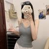 #Early Autumn New Pure Lace Lace Polished Warm Sling Vest Slim Fixed with Chest Pad Slim Woman