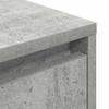 Nightstand with LED Lights Concrete Grey 38 x 34 x 65 cm