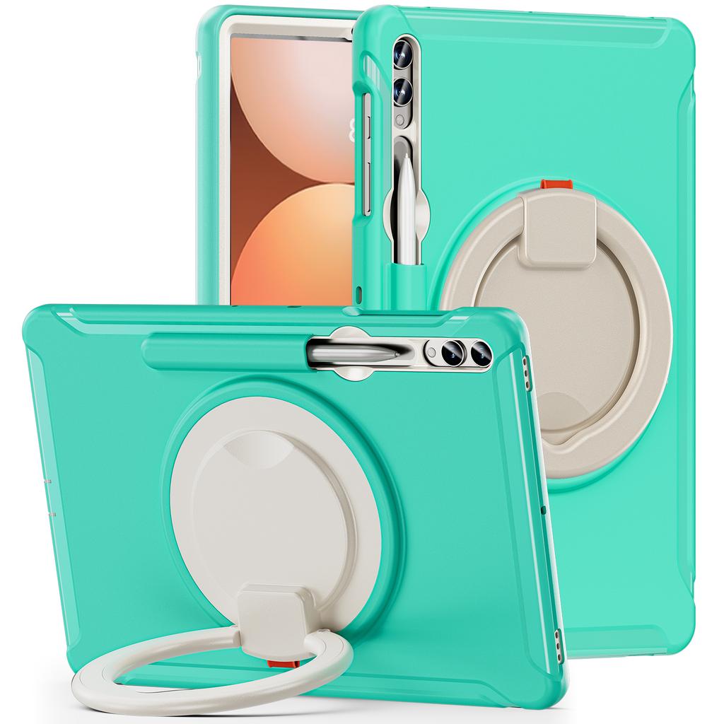 For Samsung Tab Case S9 S8 S7 Plus S10 FE S6 A9 A8 S7fe A7 Lite Handle Kickstand Shockproof Stand Hard Tablet Cases Cover Funda