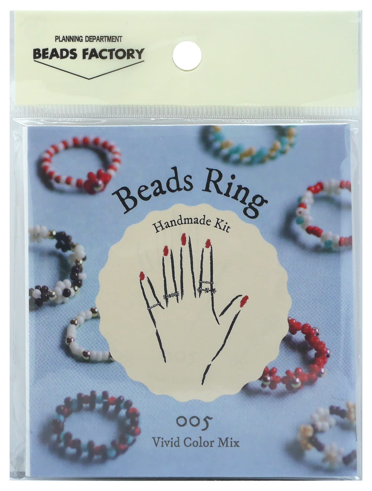 

MIYUKI Bead Ring Handmade Kit Vivid Color Mix BFK-593