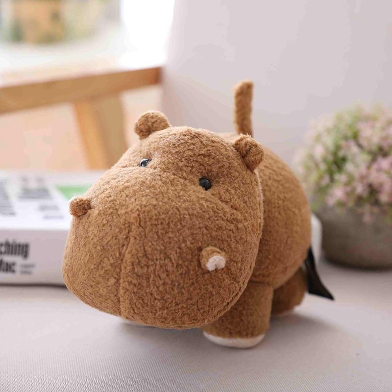 20cm Großköpfiges Nilpferd Plüschtier Weiches Cartoon-Tier Nilpferd Kuscheltier Niedliche Heimdekoration Weihnachtsgeschenk 20cm