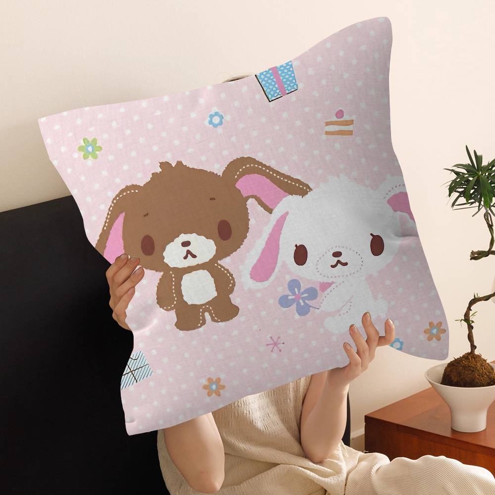 Cartoon S-SugarbunnieS-S Cushion Cover Inches Farmhouse Decor Home Throw Pillow Covers For Couch Decorations