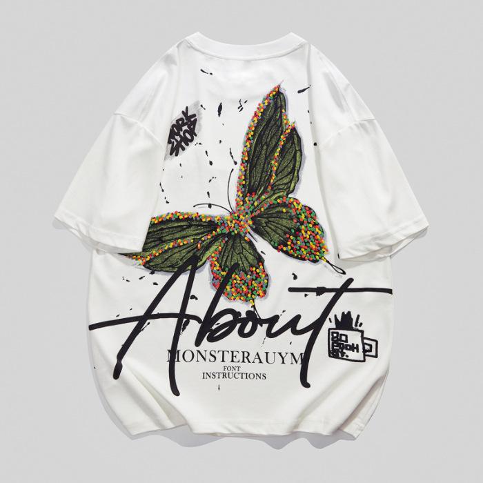 T-shirt Men's Printed T-shirt Clothes Loose Summer Men's Short-sleeved Shirt