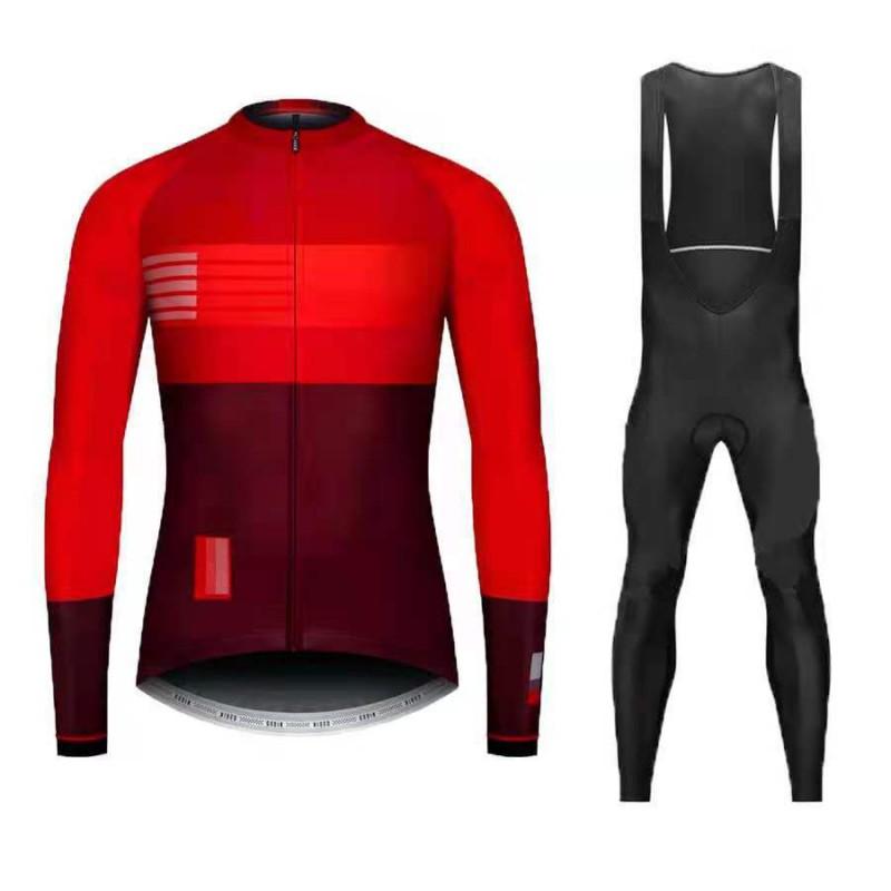 Men Women Cycling Jersey Set Long Sleeve Breathable Mountain Bike Outfit Sportswear
