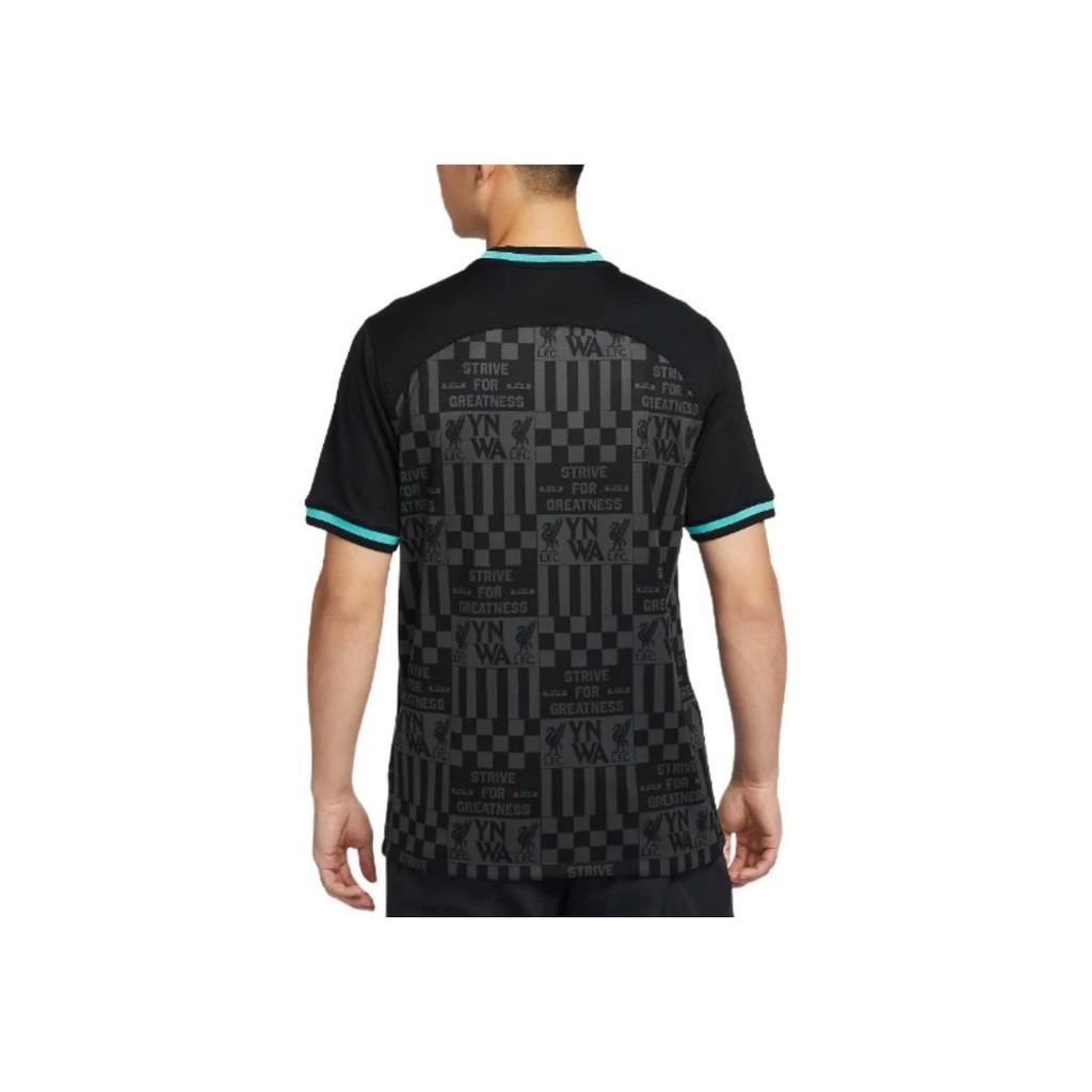 Nike Letter Pattern Round Neck Fitted Straight Cut Pullover Short Sleeve Regular T-Shirt Men Tops Black FZ3199-011