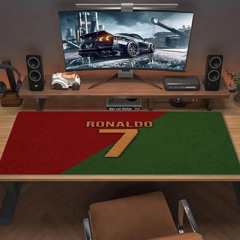 CR7 Large Size Mouse Pad Large Gaming Table Cushion Non-slip Laptop Tablet Big Mousepad XXL Mat Mini PC Playmat With Lock Edge