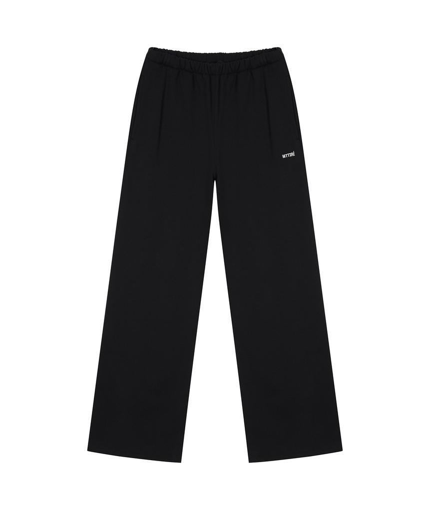 Matile Basic Straight Sweatpants / Black