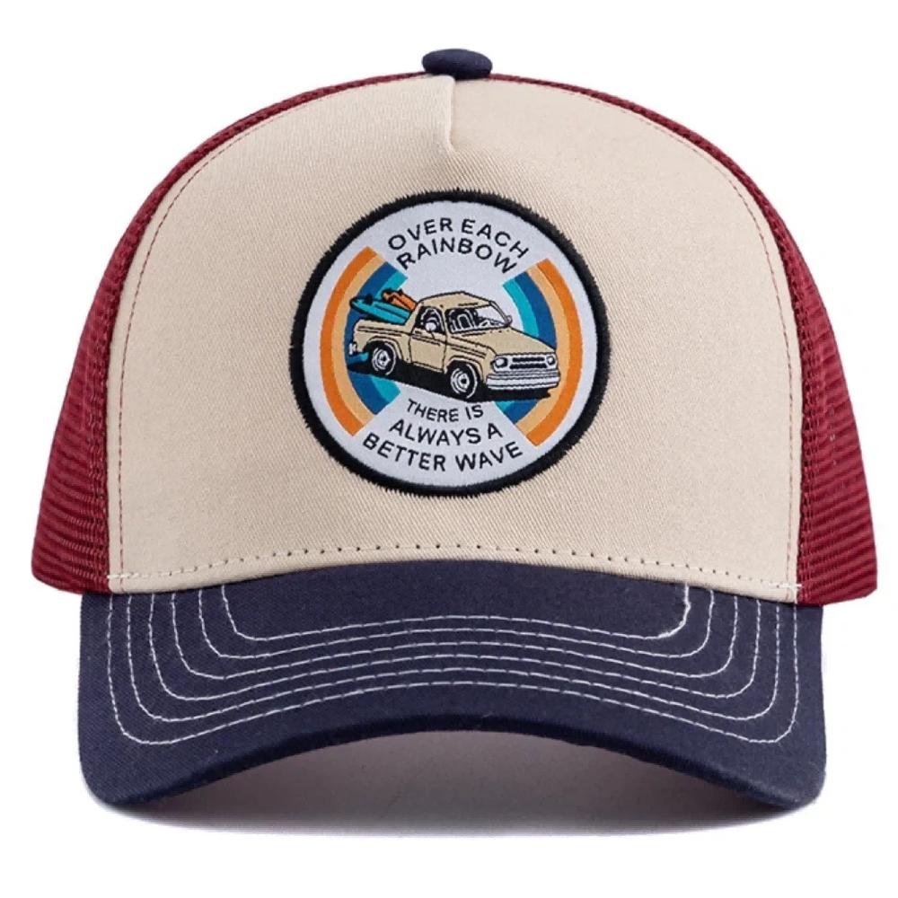 Unisex Geborduurde Trucker Pet Mesh Baseballpet Zomer Buiten Zonbescherming Trend Pet Pet Voor Mannen Vrouwen