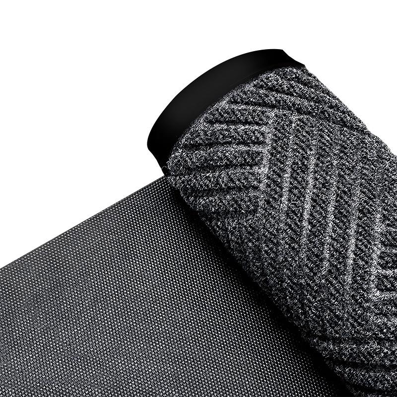 

Противоскользящий коврик для ног с ромбовидным узором для офиса, вестибюля отеля и входов в коридоры Width 0.9m - Custom Length серый