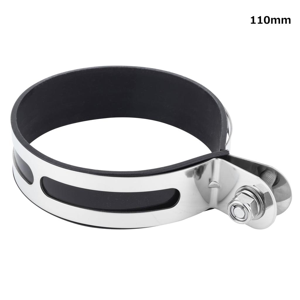 Kijima Motorcycle Parts Muffler Band 110mm Buncher Type Universal Stainless Steel 209-272
