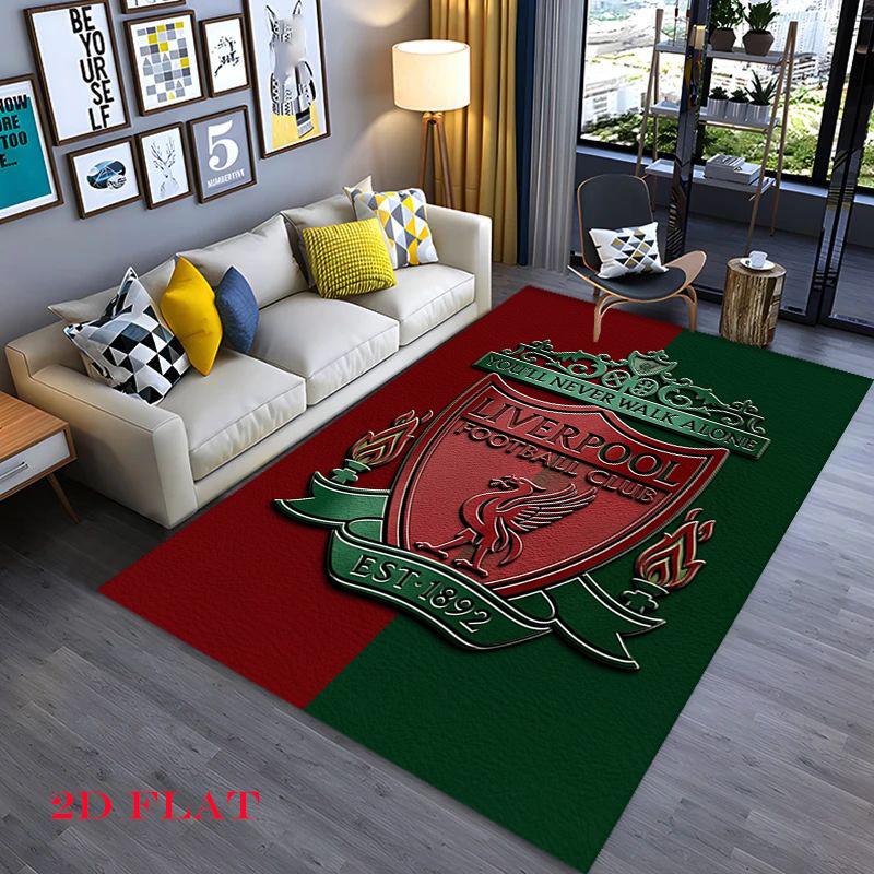 Vintage Liverpool Fc Crest Carpet Floor Mats Living Room And Bedroom Mats Protective Pad Fashion Gift